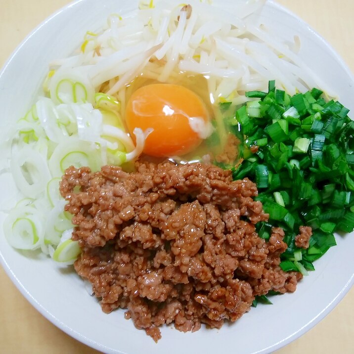 ガッツリ麺 汁なし台湾ラーメン レシピ 作り方 By Love Meats 楽天レシピ